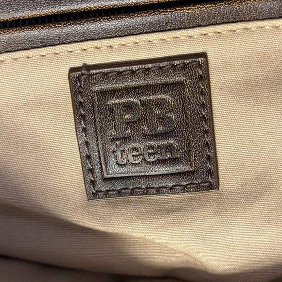 Pottery Barn Teen messenger bag canvas intials monogram TAY - Picture 11 of 14